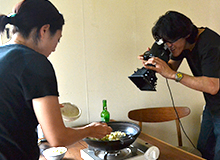 撮影風景　吉田篤史氏